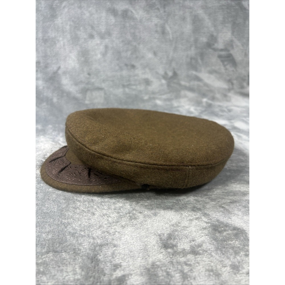 VTG Aegean Greek Fisherman's Cap Green Size 7 3/8 Wool Made In Greece Authentic - Picture 4 of 14